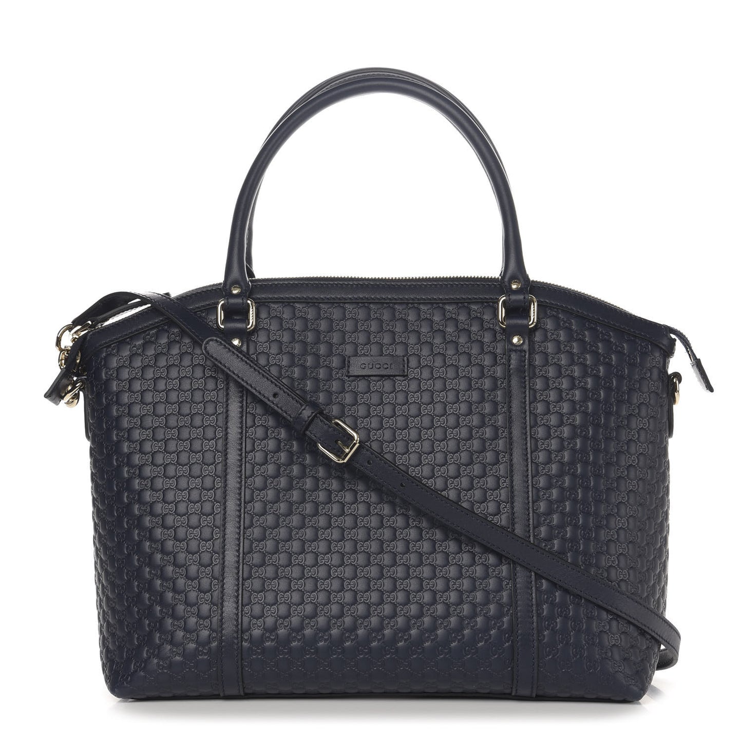 Soft Microguccissima Dome Satchel Navy