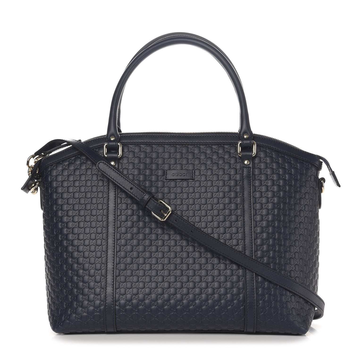 Gucci Soft Microguccissima Dome Satchel Navy 1 of 11