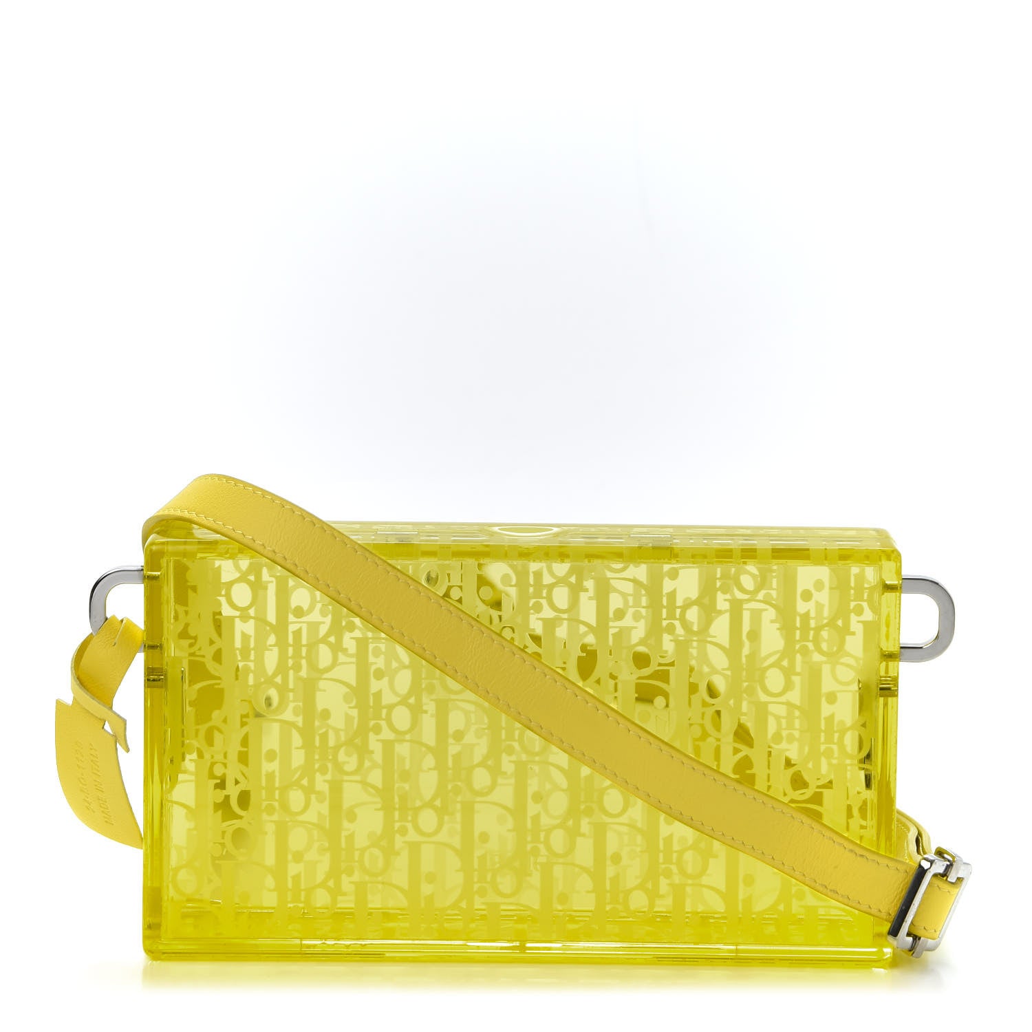 Christian Dior イエロー レザーケース Christian Dior X RIMOWA Plexiglass Pouch Translucent Yellow 554176