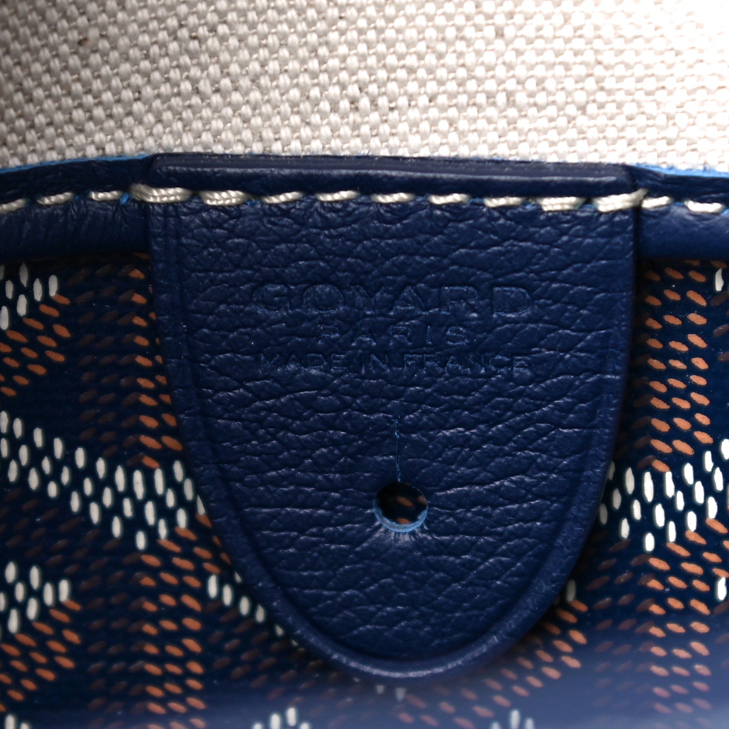 Goyard Goyardine Artois PM Navy 6 of 10
