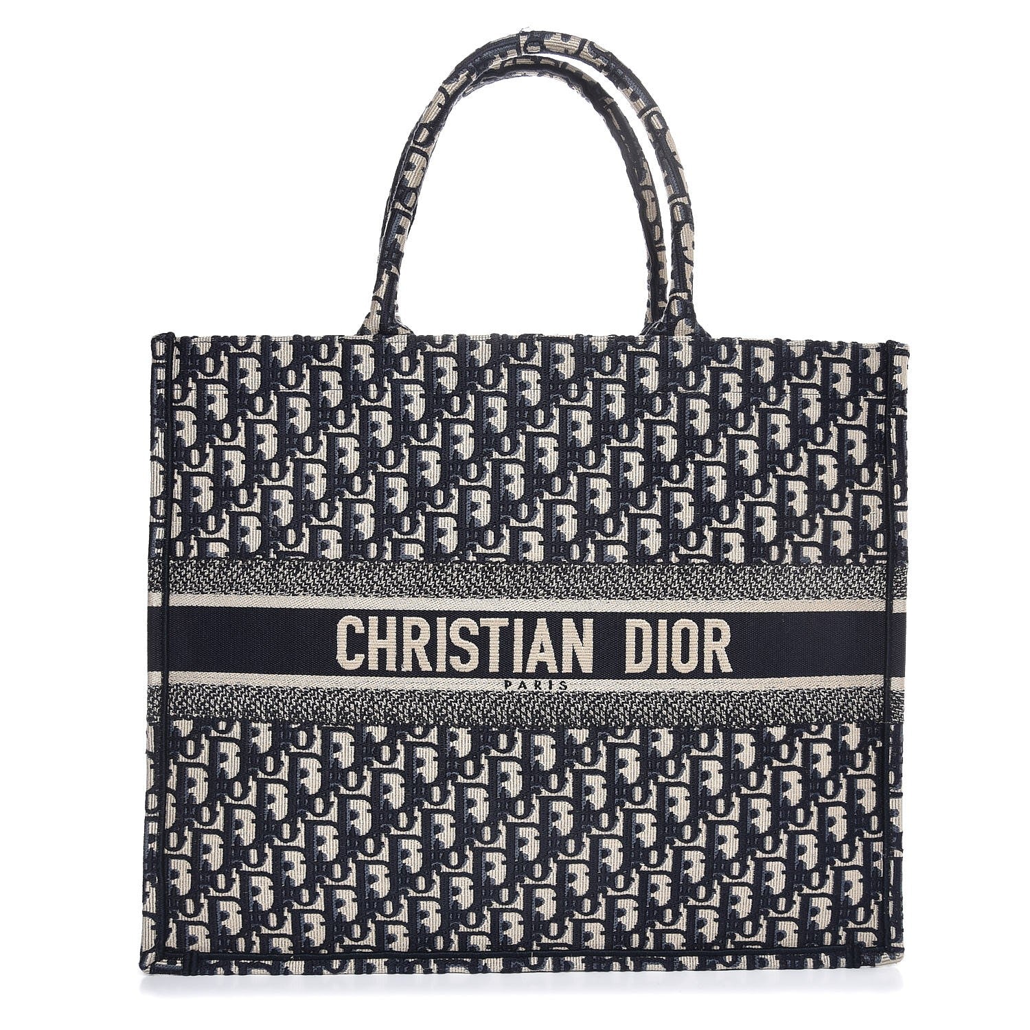 Christian Dior Oblique Book Tote Blue Multicolor 1 of 7