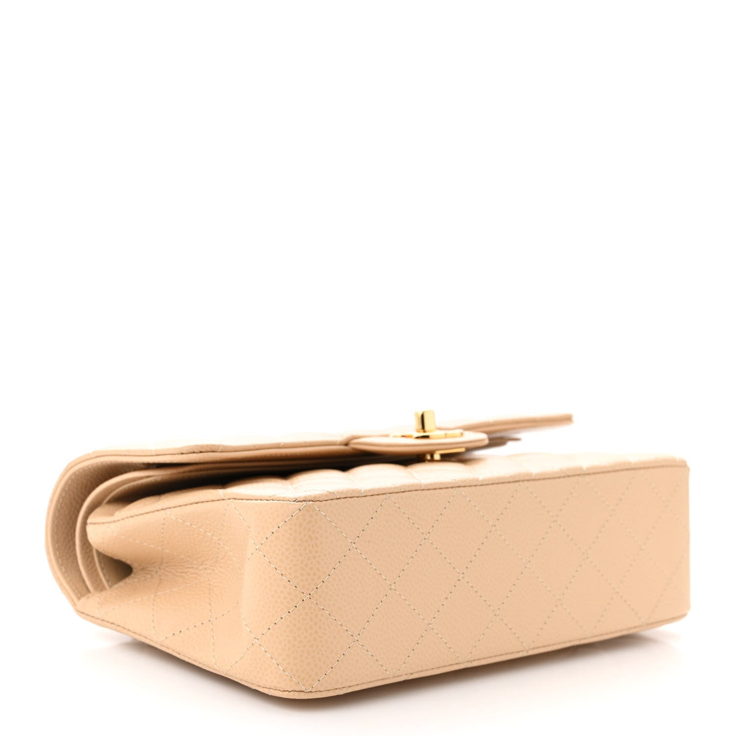 Chanel Caviar Quilted Small Double Flap Beige 4 of 11