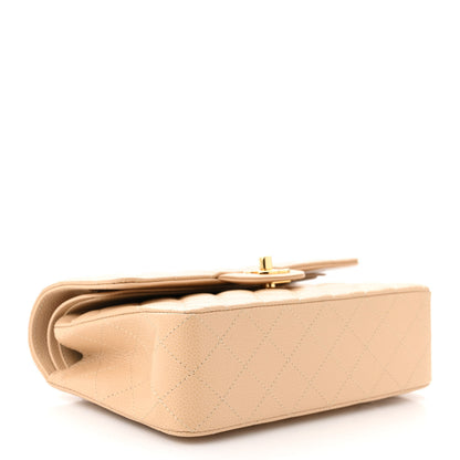 Chanel Caviar Quilted Small Double Flap Beige 4 of 11