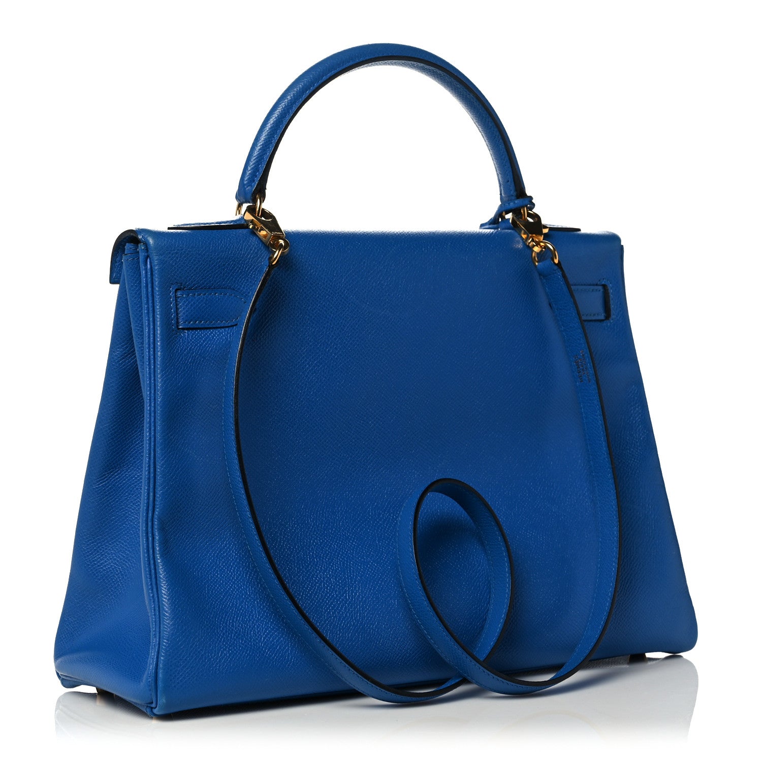 Hermes Courchevel Kelly Retourne 32 Bleu France 3 of 40