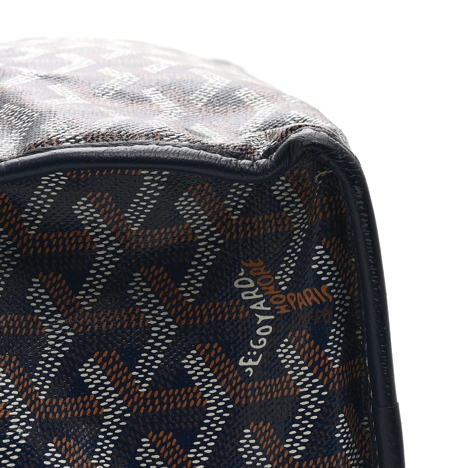 Goyard Goyardine Saint Leger Soft Briefcase Backpack Navy 12 of 12