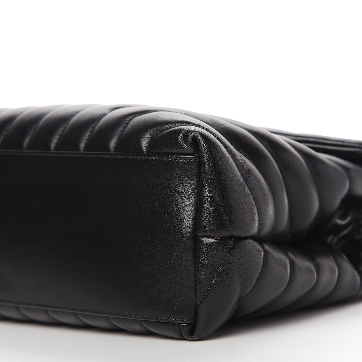 Saint Laurent Calfskin Y Quilted Monogram Medium Loulou Chain Satchel Black 6 of 17