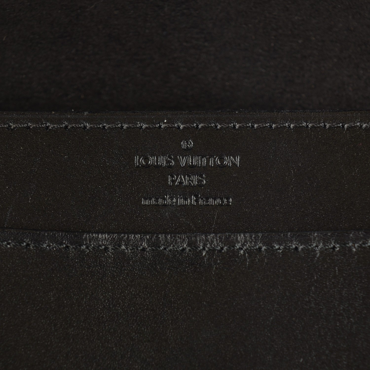 Louis Vuitton Calfskin Chain Louise GM Black 6 of 7