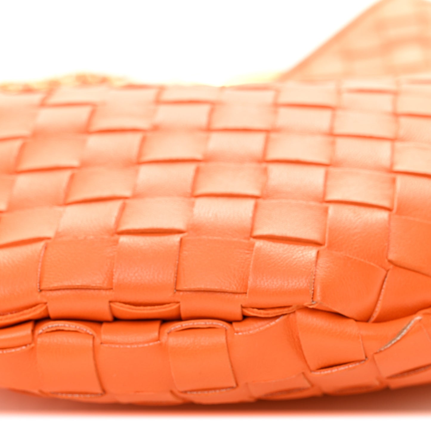 Nappa Intrecciato Sardine With Chain Bag Papaya