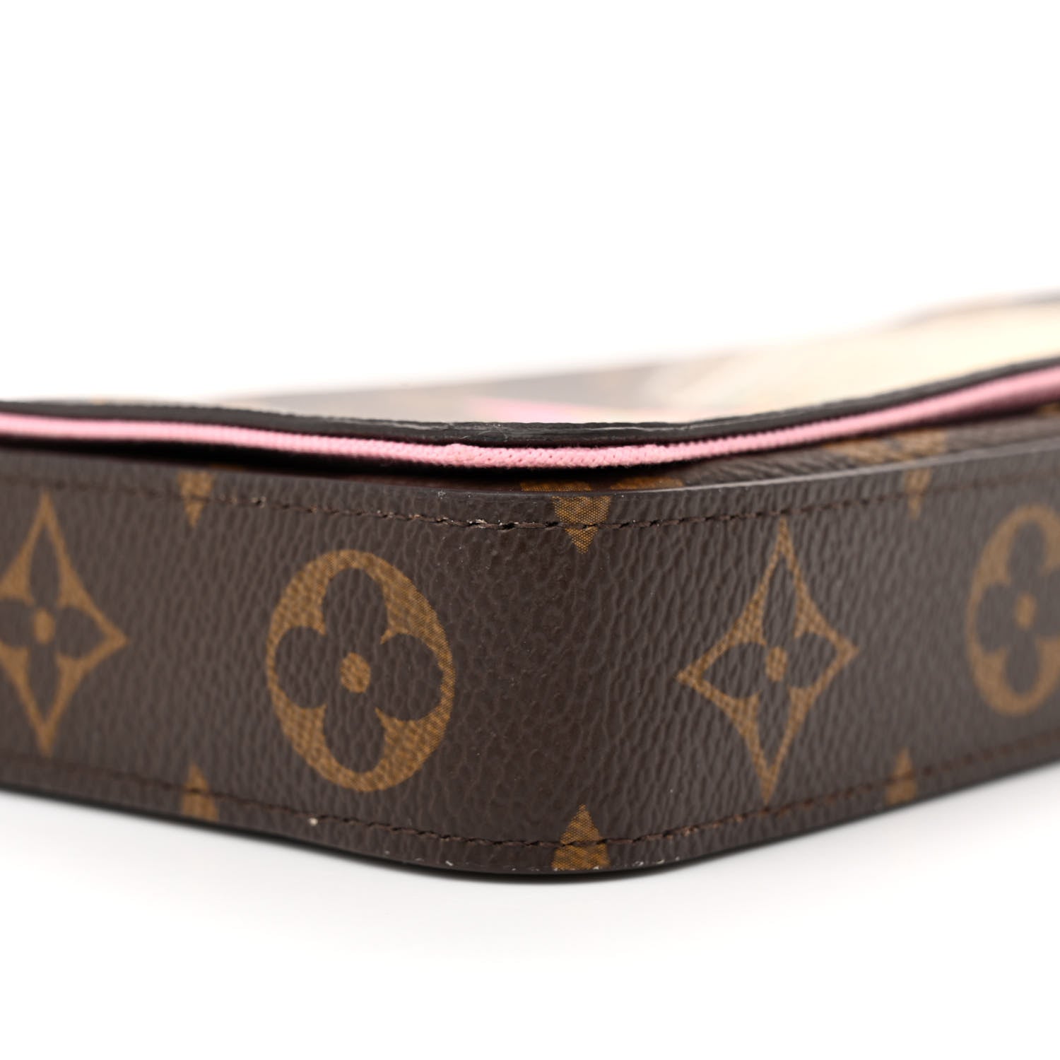 Louis Vuitton Monogram 2022 Christmas Animation Paris Pochette Felicie Chain Wallet Pink 9 of 12