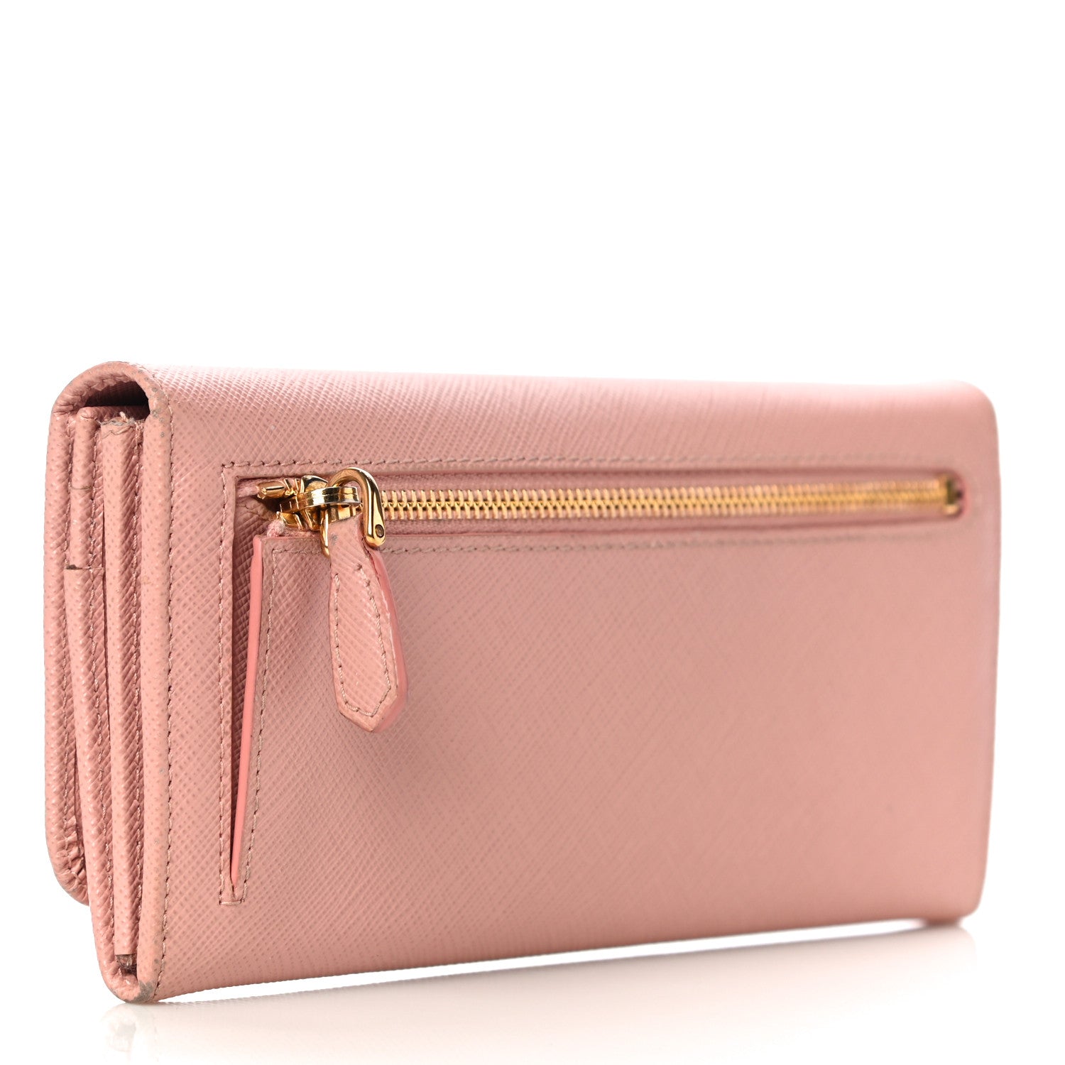 Prada Saffiano Metal Continental Flap Wallet Orchidea 4 of 18