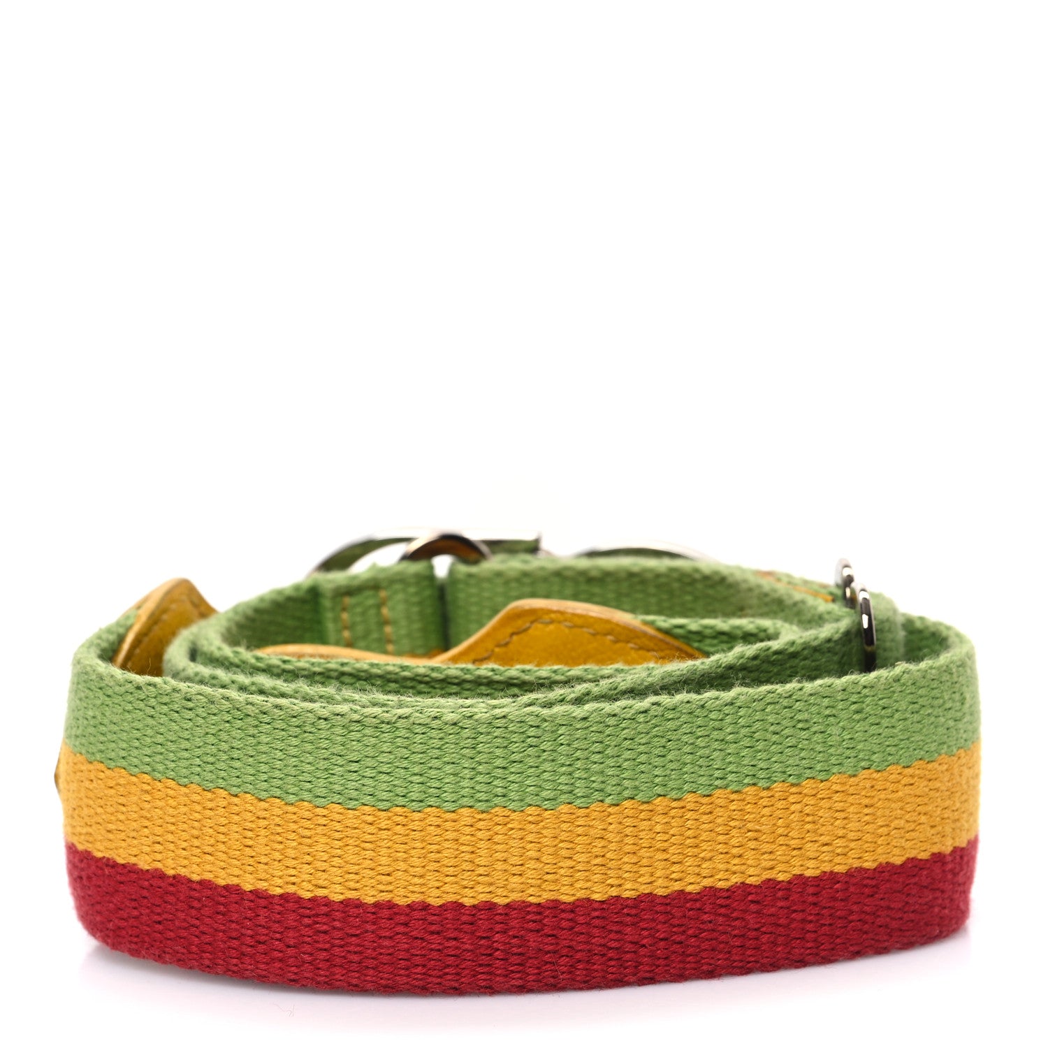 Christian Dior Canvas Rasta CD Belt 2 of 4