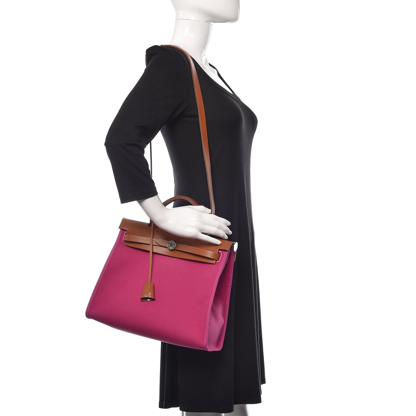 Vache Hunter Toile Herbag Zip 31 PM Magnolia Fauve