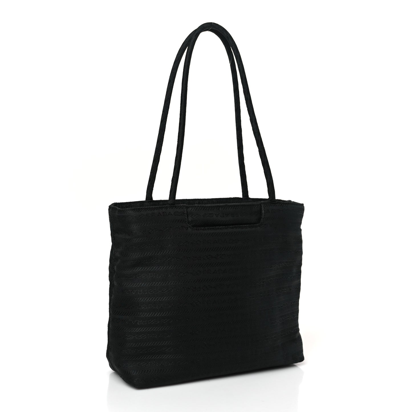 Tessuto Nylon Jacquard Tote Black