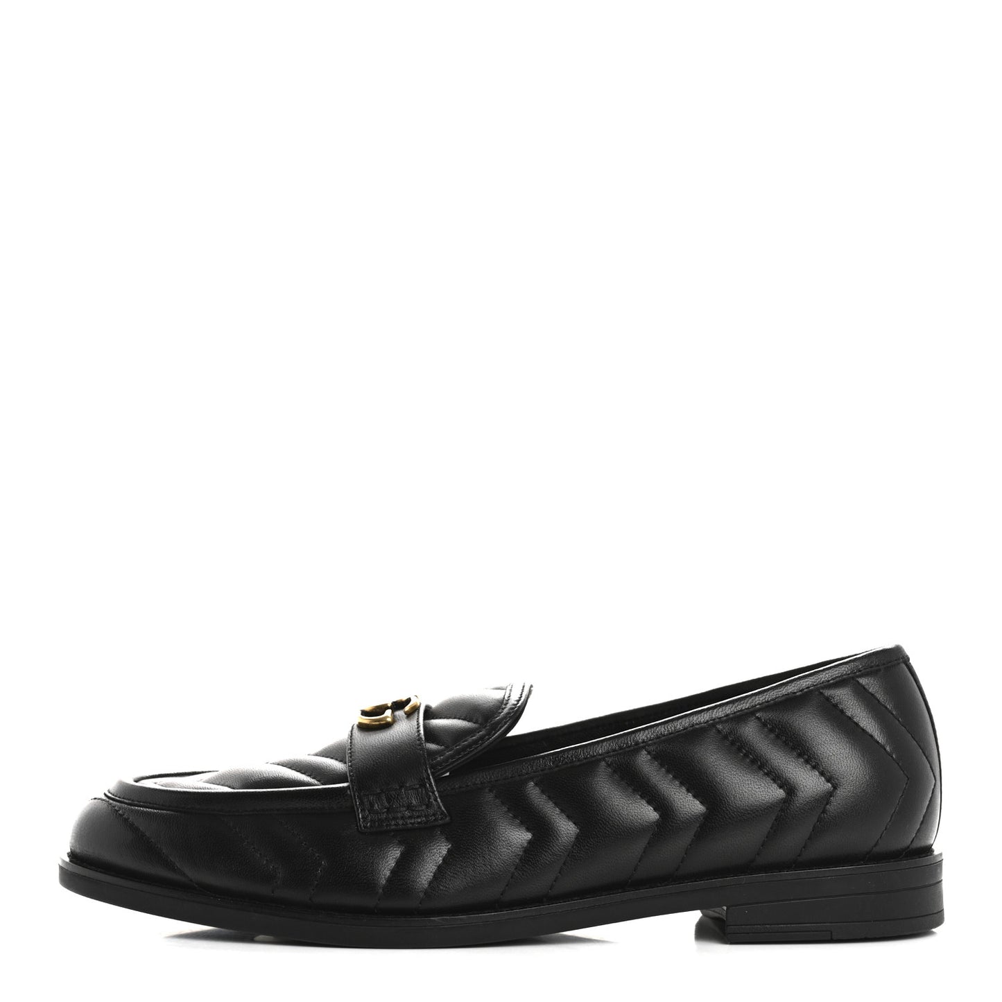 Nappa Matelasse Double G Marmont Loafers 41 Black