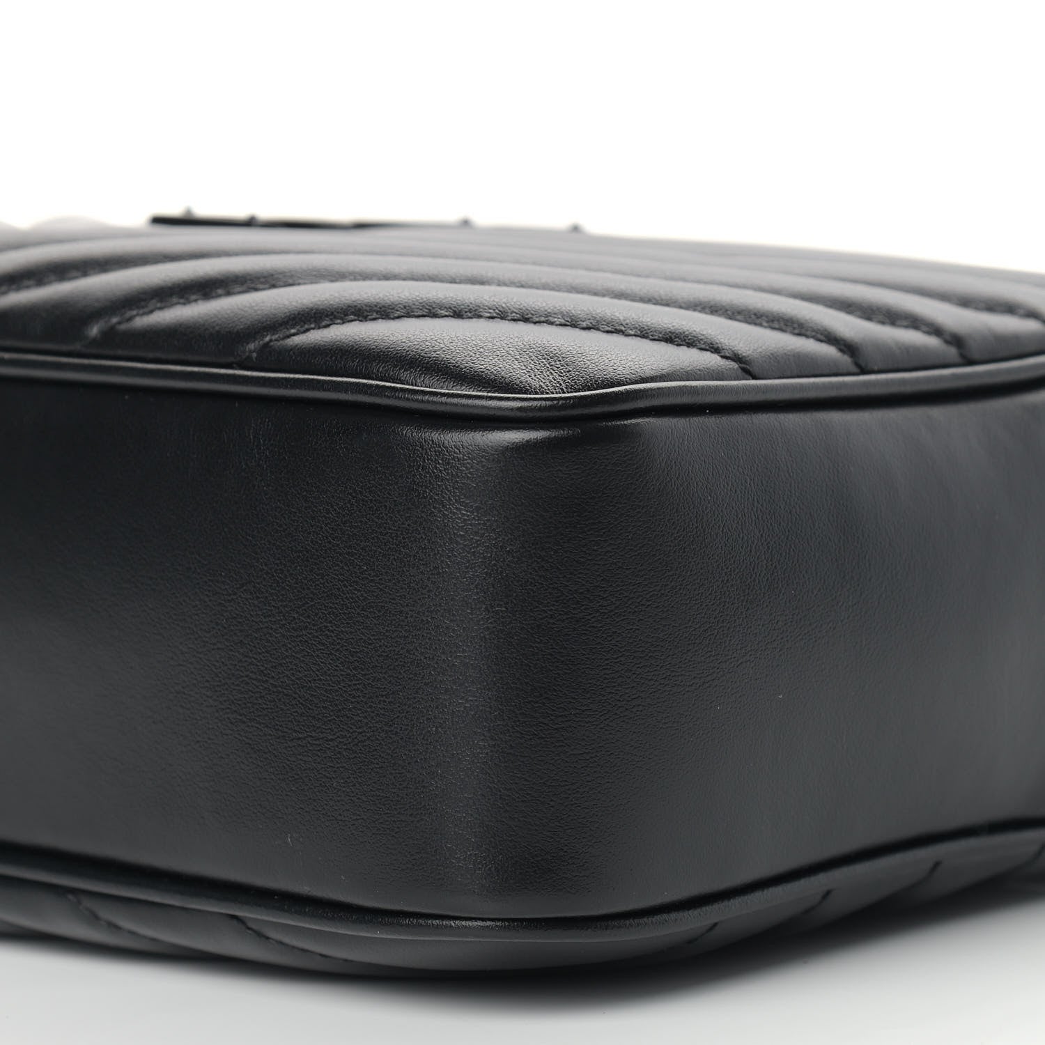 Saint Laurent Calfskin Matelasse Monogram Lou Camera Bag Black 9 of 11