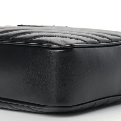 Saint Laurent Calfskin Matelasse Monogram Lou Camera Bag Black 9 of 11
