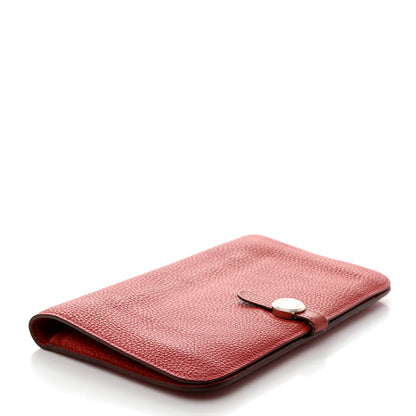 Hermes Togo Dogon Duo Wallet Rouge Casaque 5 of 11