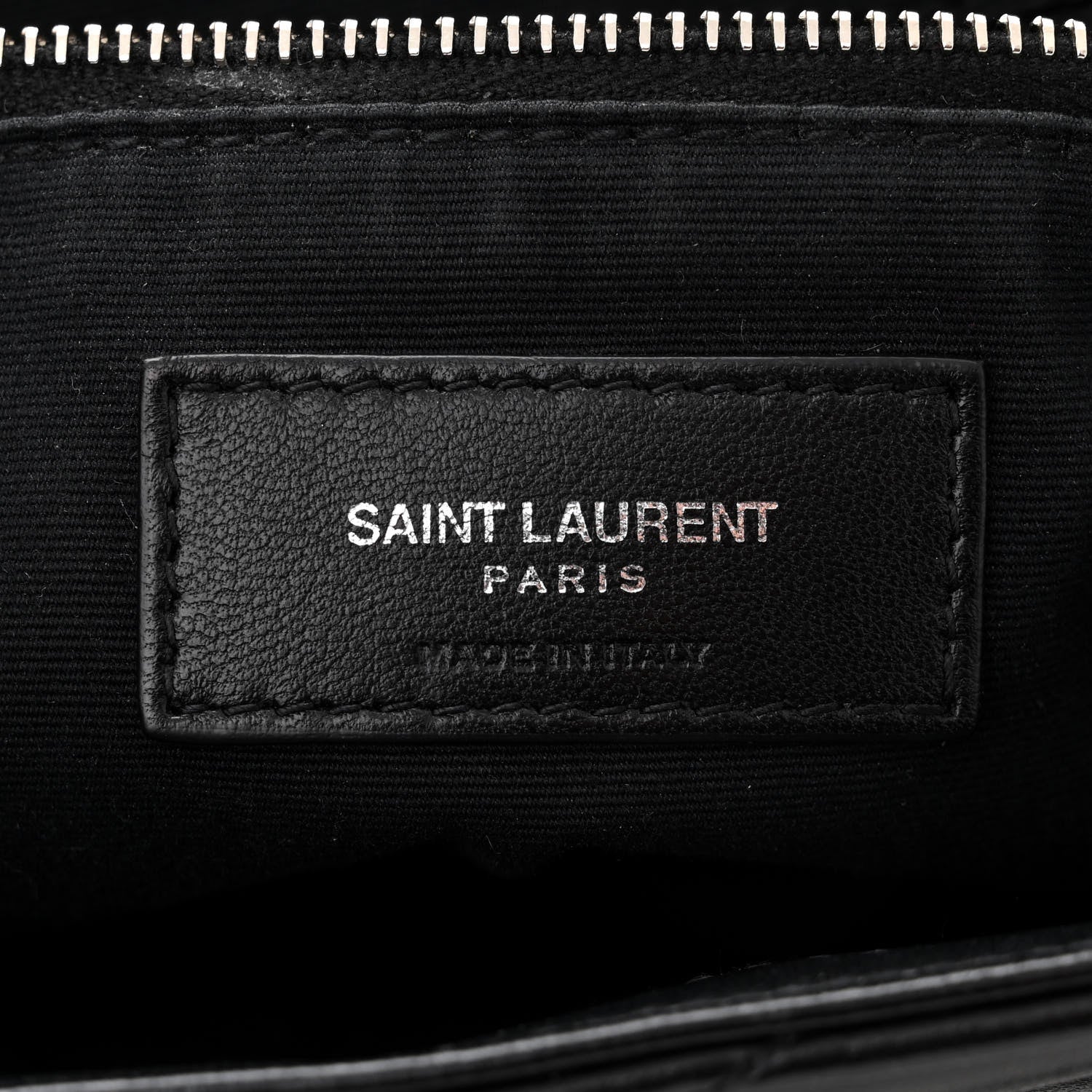 Saint Laurent Calfskin Y Quilted Monogram Small Loulou Backpack Black 6 of 13
