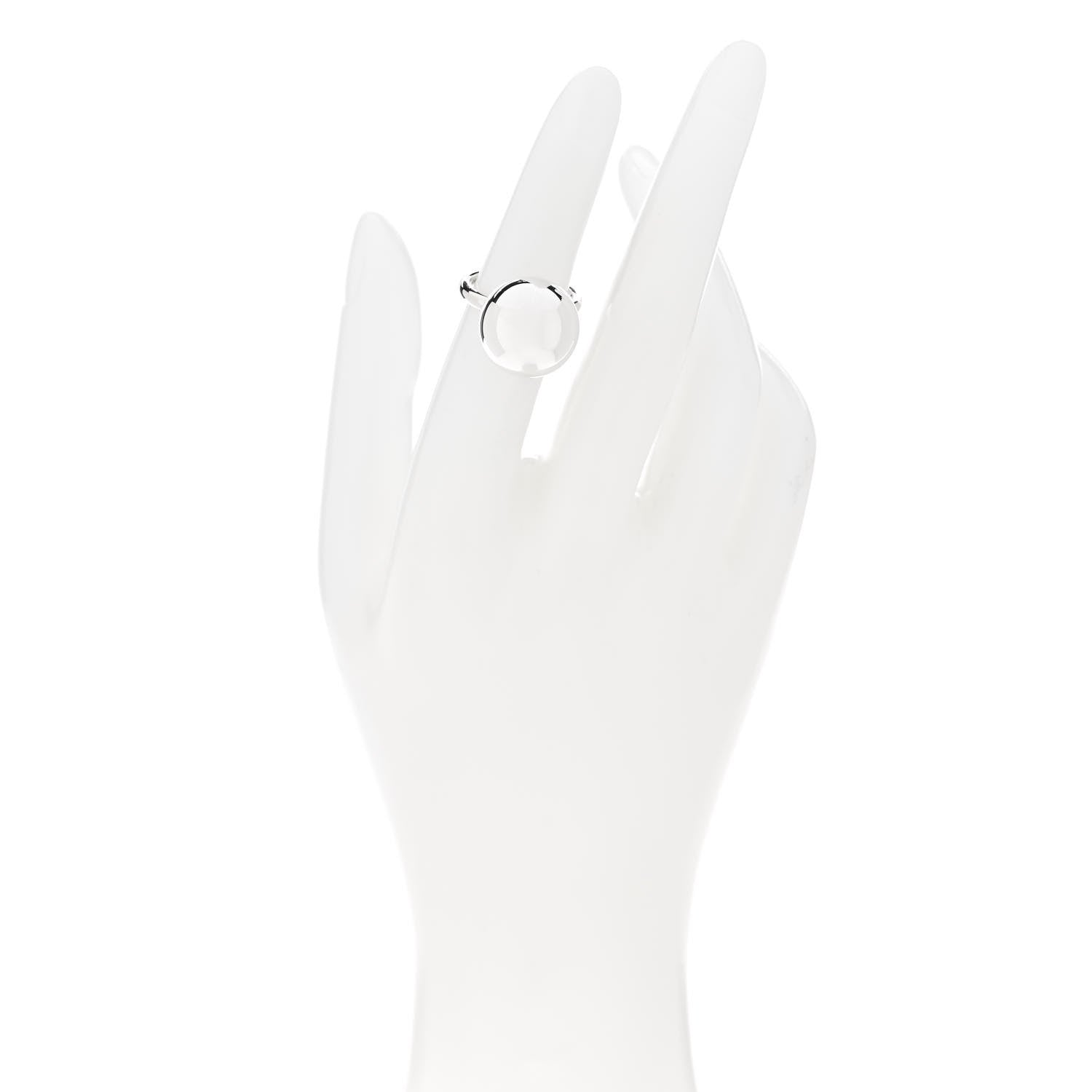 Tiffany Sterling Silver 15.75mm Hardwear Ball Ring 48 4.5 2 of 7