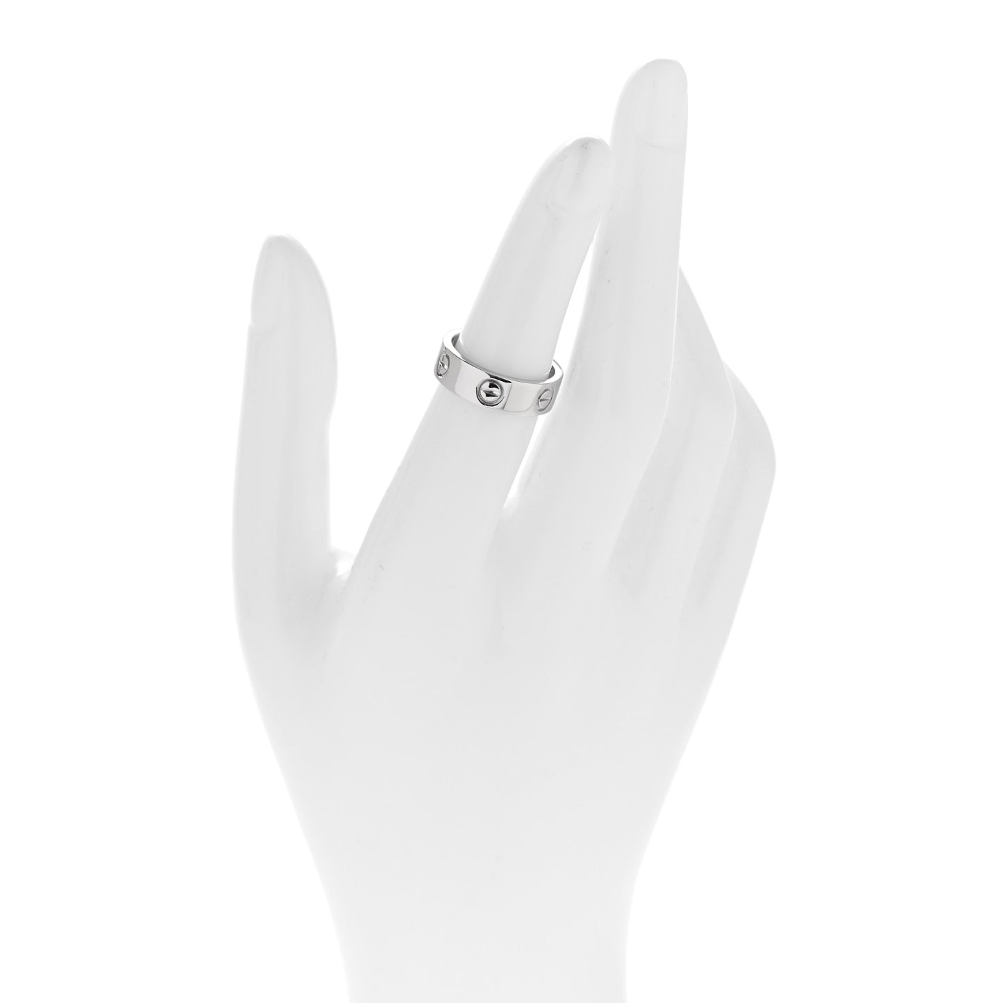 Platinum 5.5mm LOVE Ring 49 5