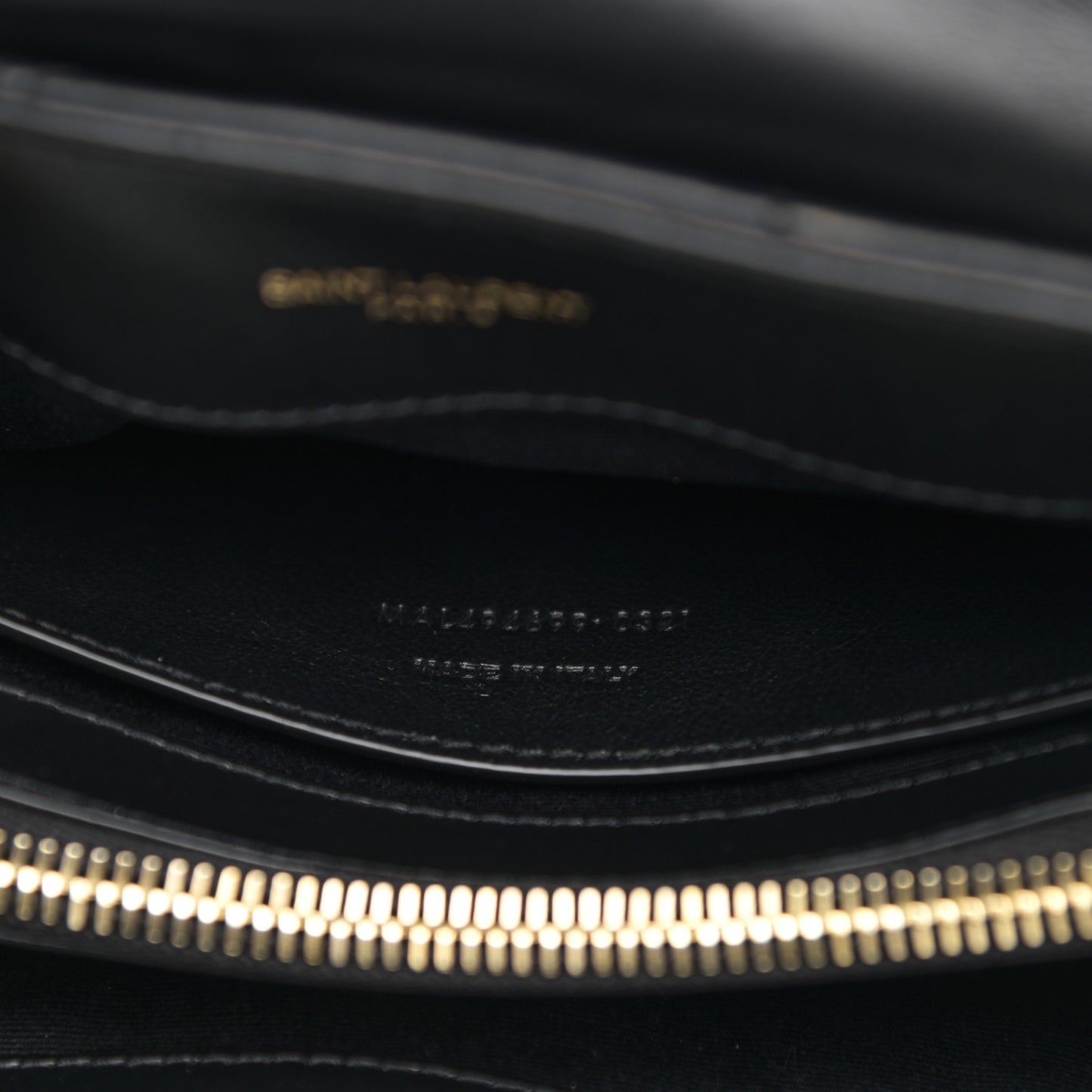 Calfskin Y Quilted Monogram Small Loulou Chain Satchel Black