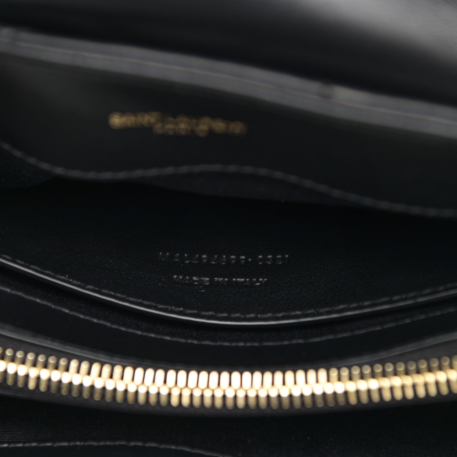 Saint Laurent Calfskin Y Quilted Monogram Small Loulou Chain Satchel Black 8 of 11