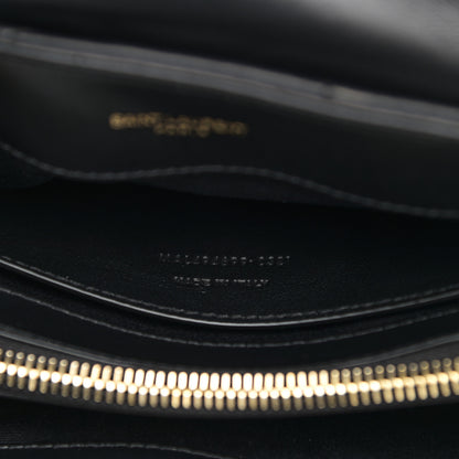 Saint Laurent Calfskin Y Quilted Monogram Small Loulou Chain Satchel Black 8 of 11