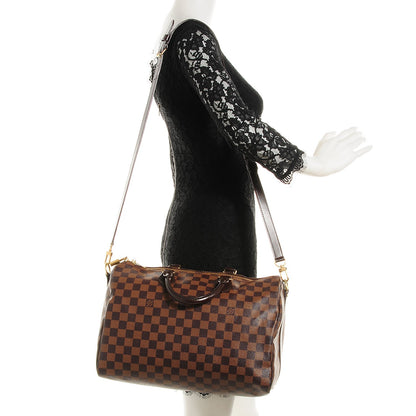 Louis Vuitton Damier Ebene Speedy Bandouliere 35 2 of 7