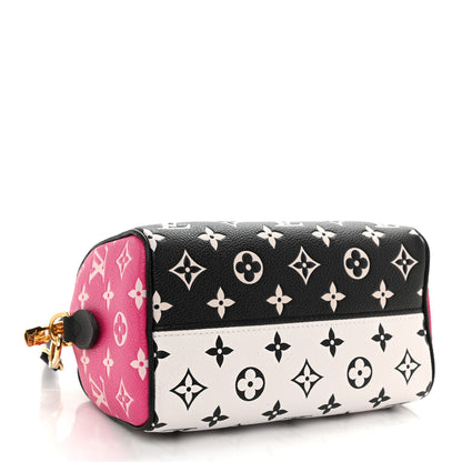 Louis Vuitton Empreinte Monogram Spring in the City Speedy Bandouliere 20 Black White Pink 4 of 8
