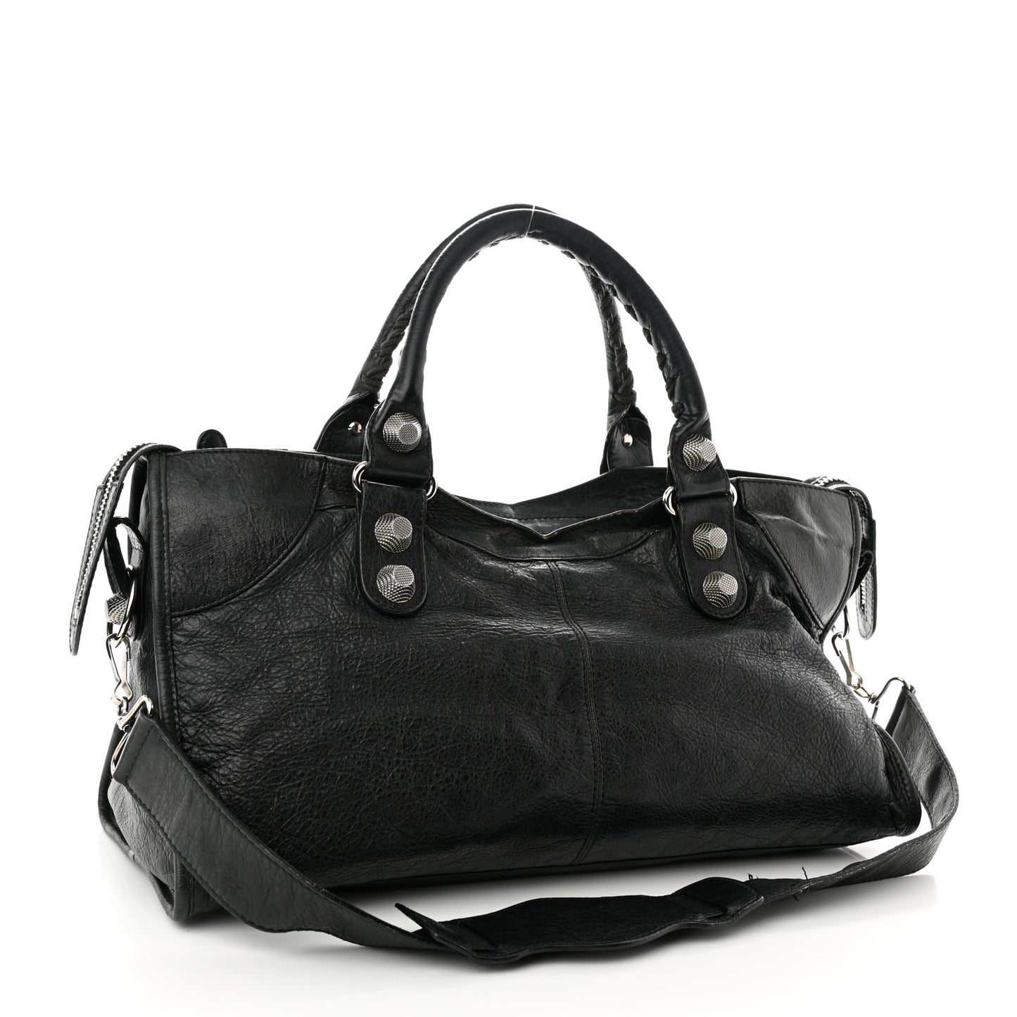 Agneau Giant 21 Silver Hardware Part Time Black