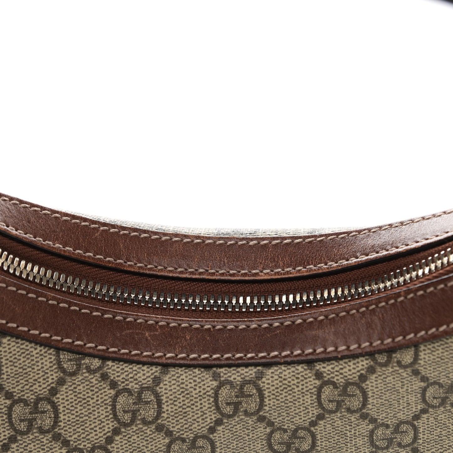 GG Supreme Monogram Linea A Hobo Brown