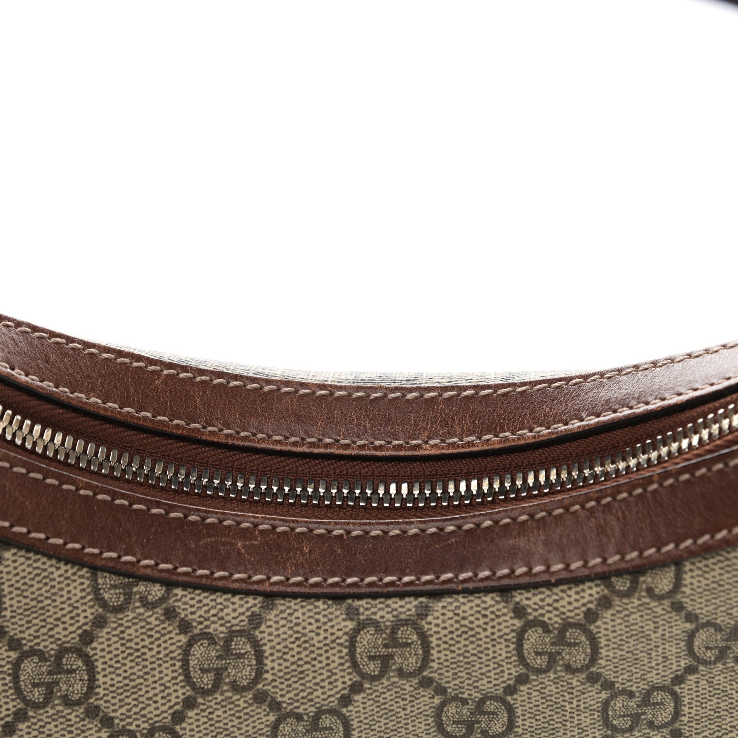Gucci GG Supreme Monogram Linea A Hobo Brown 14 of 16