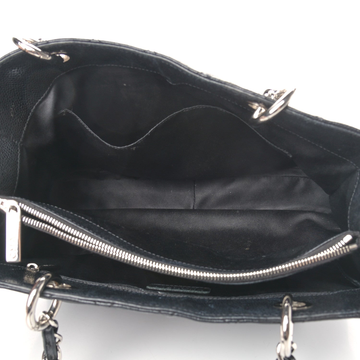Chanel Caviar Quilted Grand Shopping Tote GST Black 4 of 16