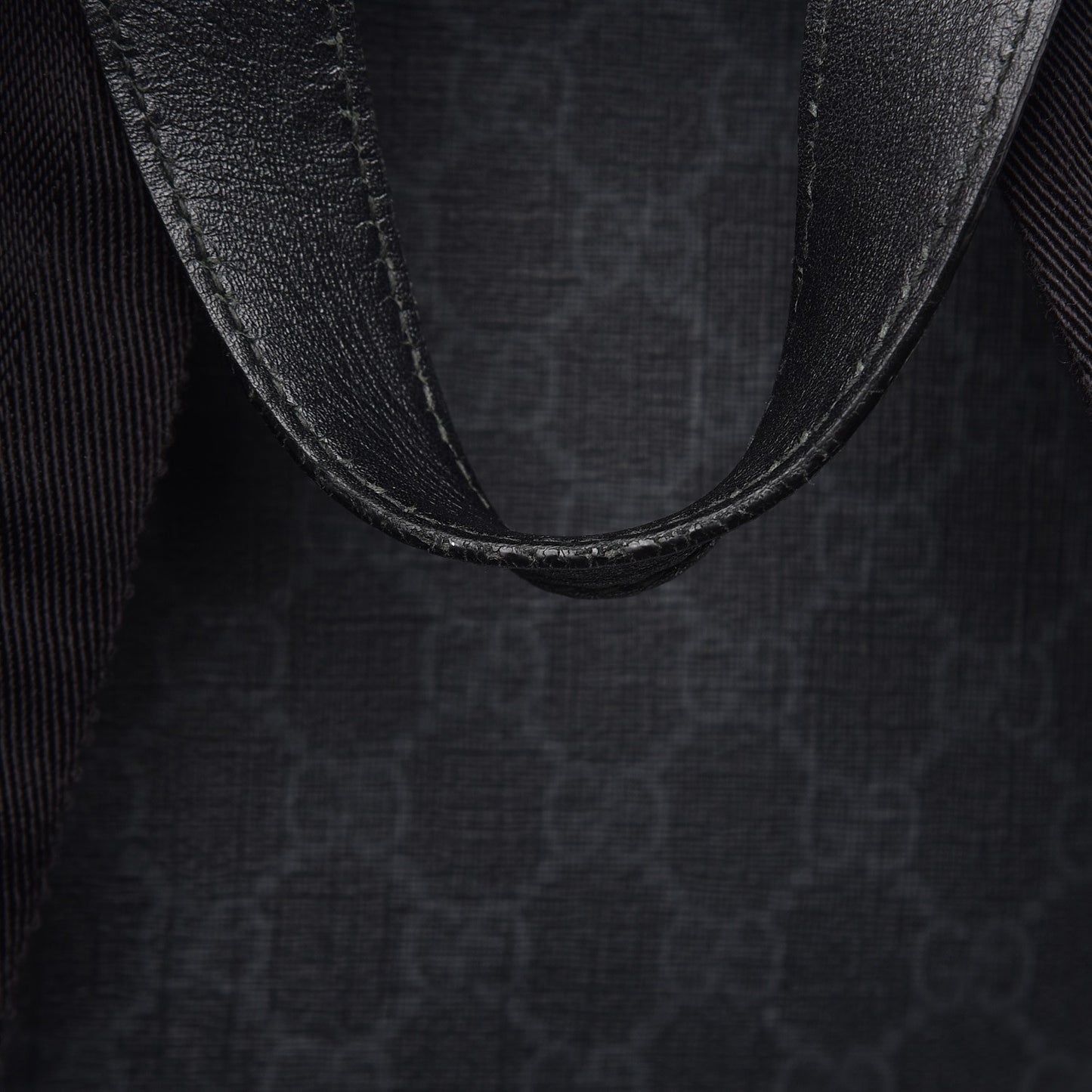 GG Supreme Monogram Medium Day Backpack Grey Black