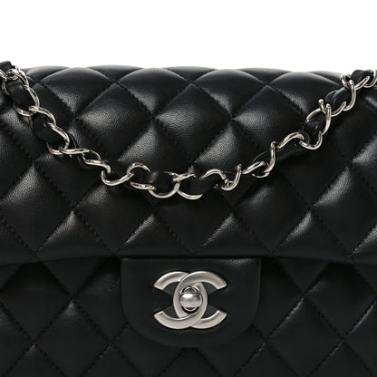 Chanel Lambskin Quilted Small Double Flap Black 8 of 11