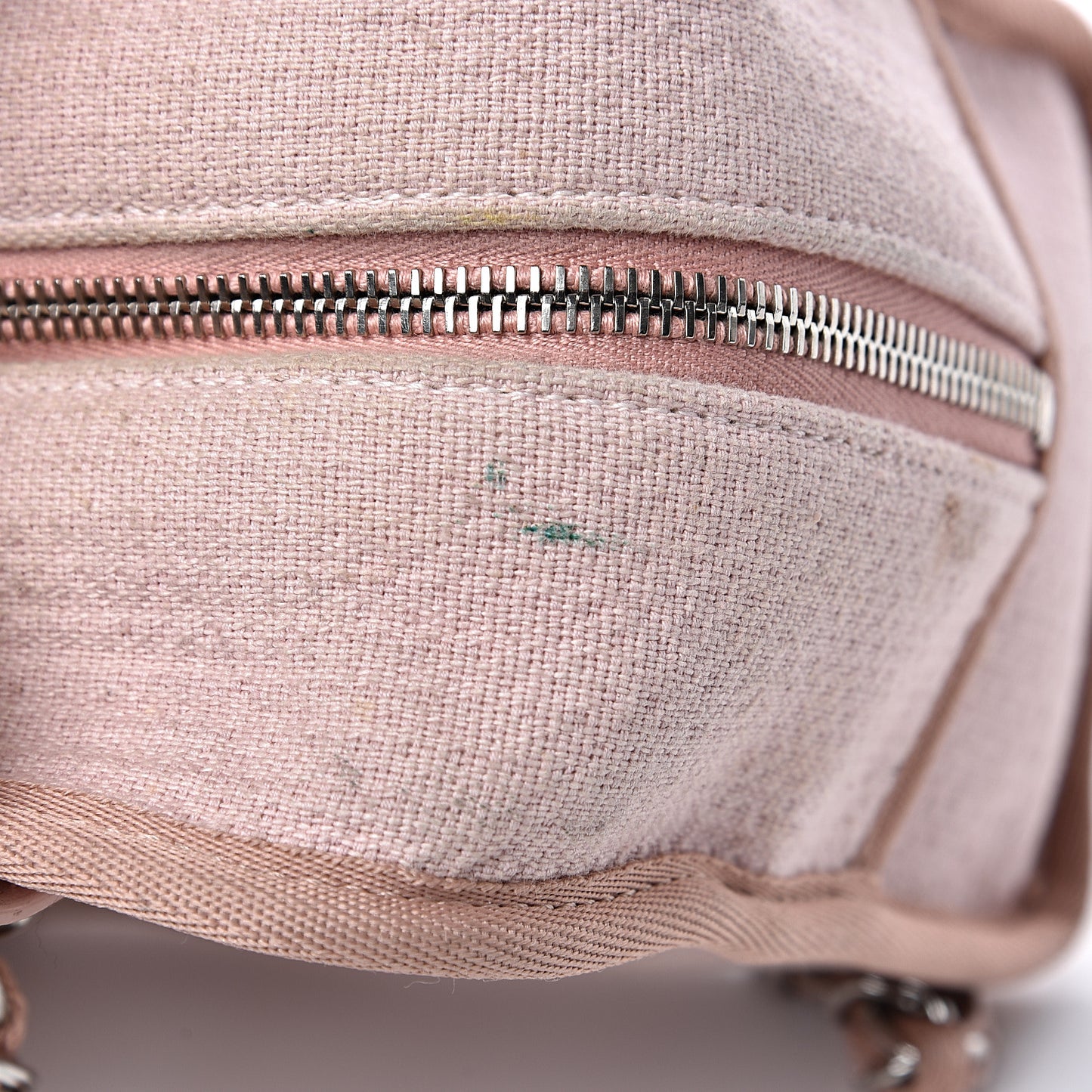 Canvas Deauville Small Bowling Bag Light Pink