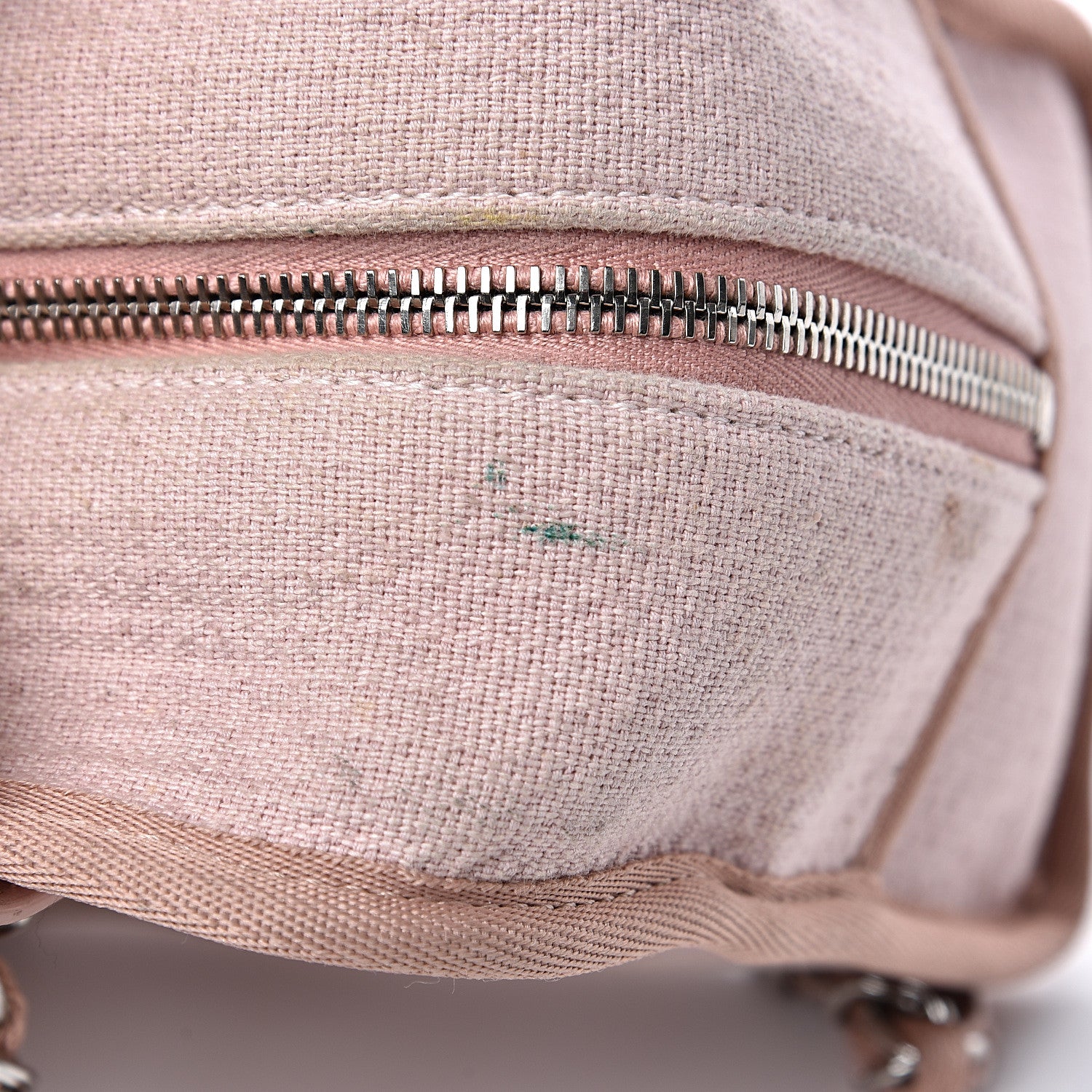 Chanel Canvas Deauville Small Bowling Bag Light Pink 10 of 17