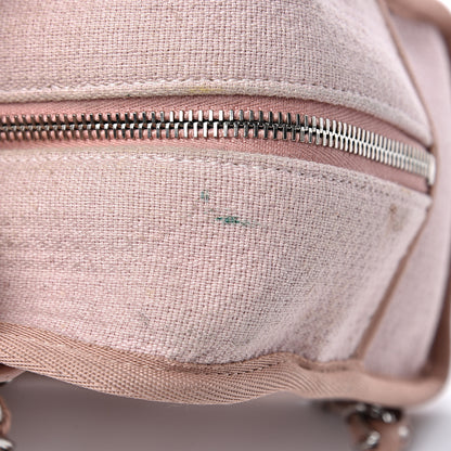 Chanel Canvas Deauville Small Bowling Bag Light Pink 10 of 17