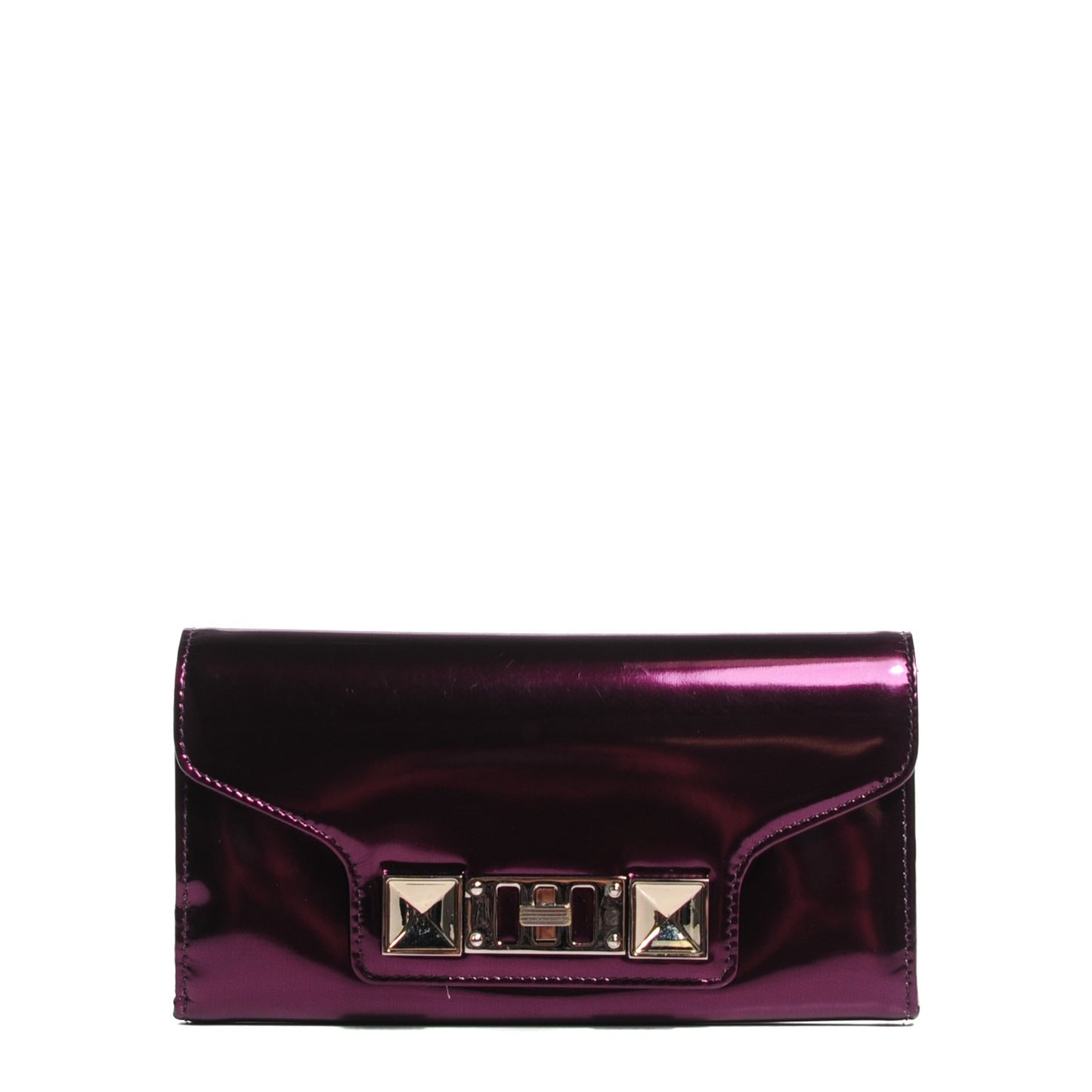 Metallic Patent Calfskin PS11 Continental Wallet