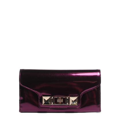 Proenza Schouler Metallic Patent Calfskin PS11 Continental Wallet 1 of 9