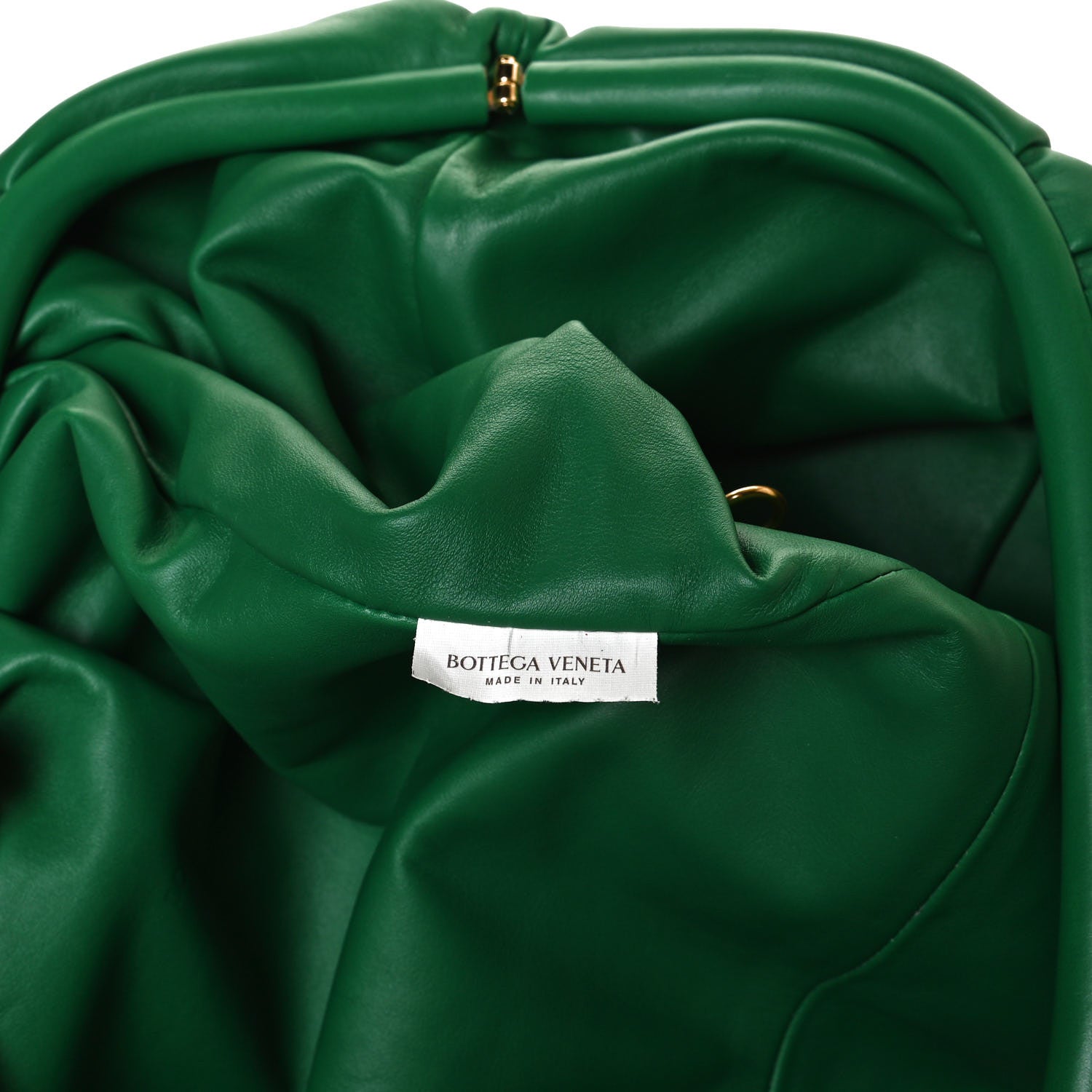 Bottega Veneta Smooth Butter Calf The Pouch Oversized Clutch Racing Green 11 of 12