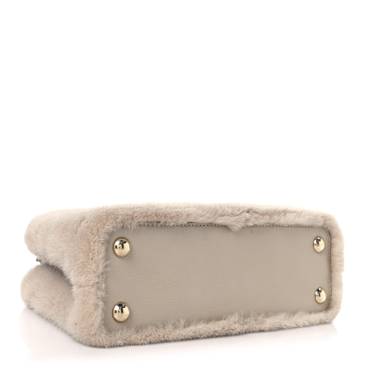Louis Vuitton Mink Goatskin Capucines BB Beige 4 of 10