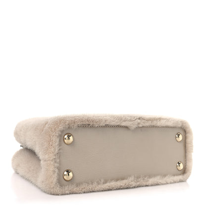 Louis Vuitton Mink Goatskin Capucines BB Beige 4 of 10