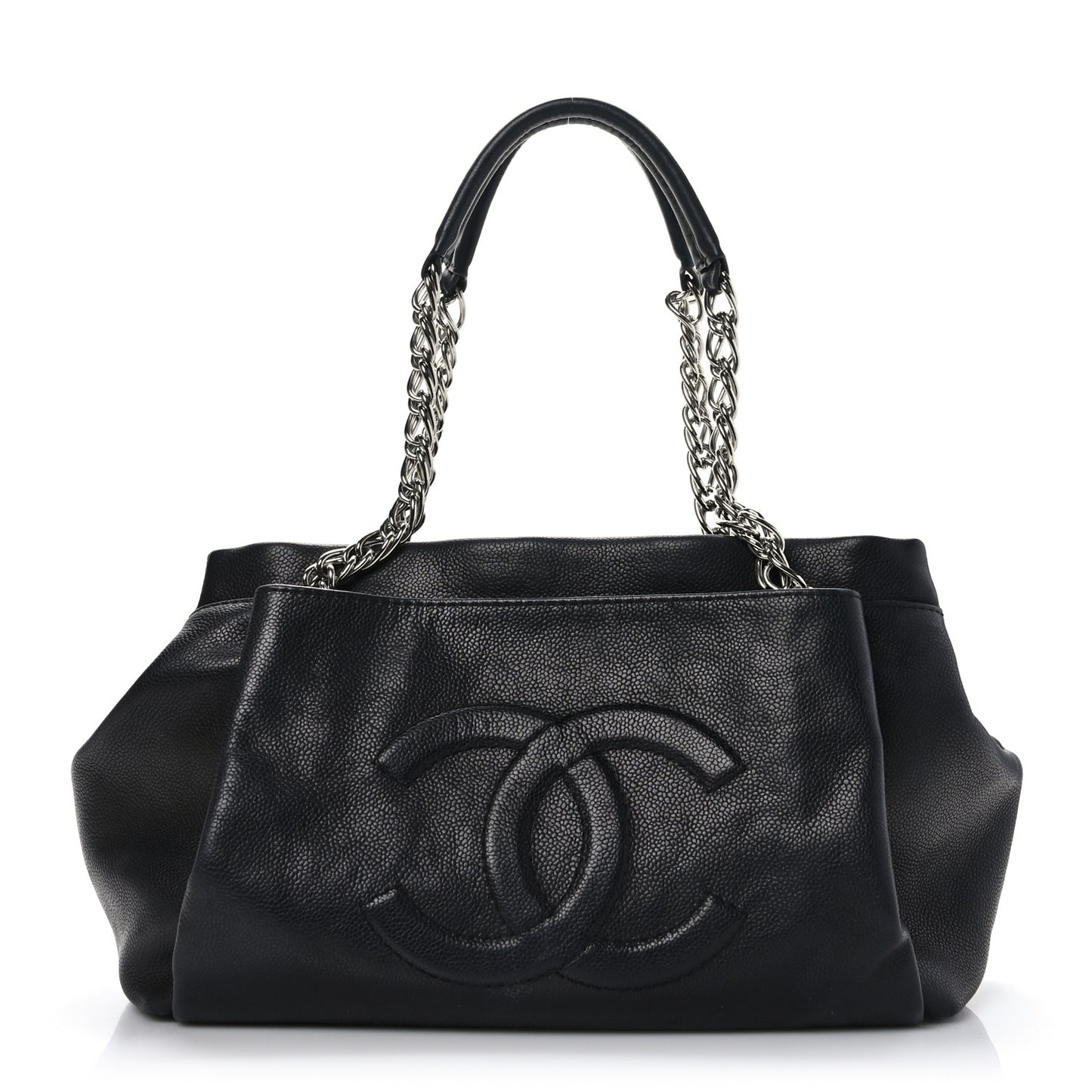Caviar CC Tuck Medium Tote Black