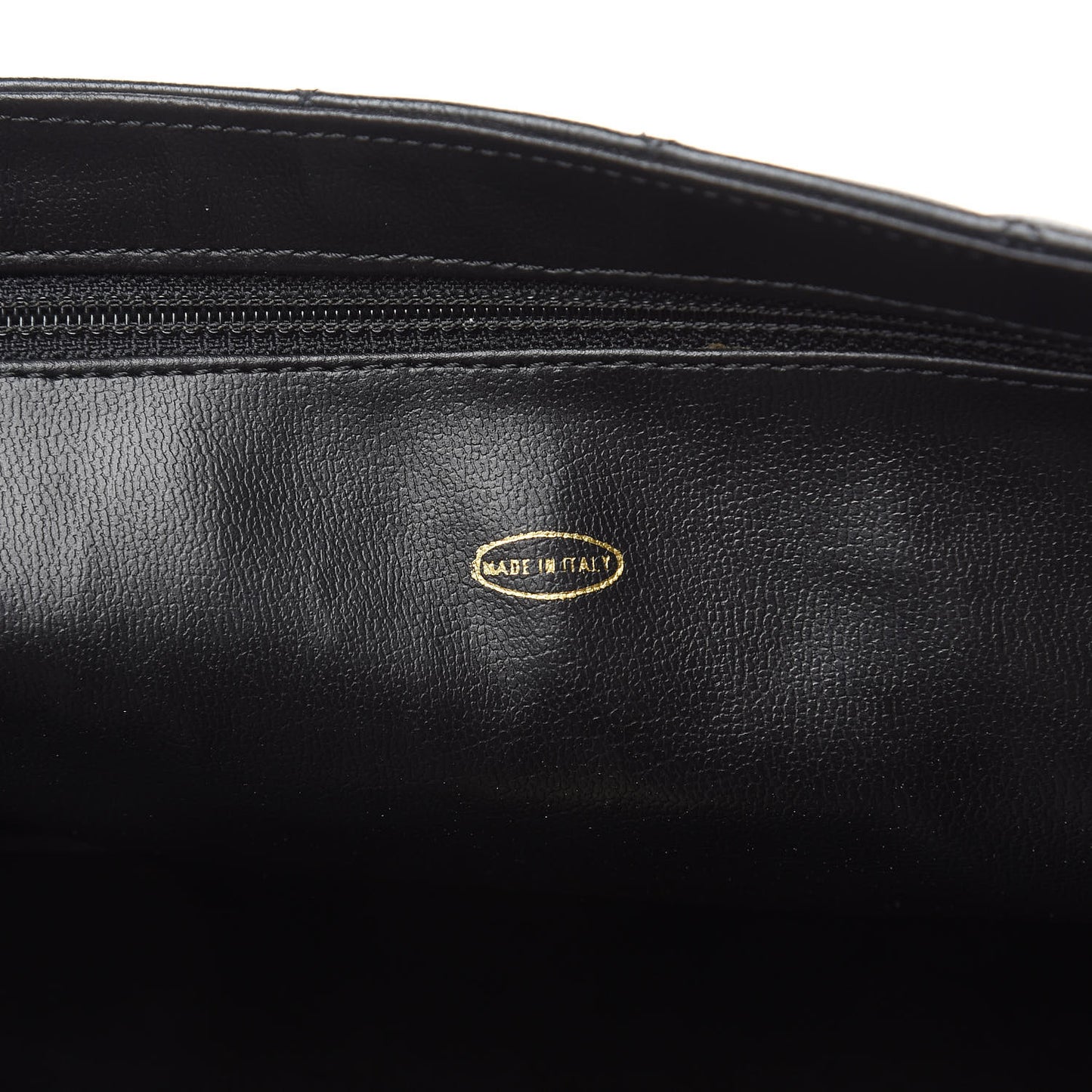 Lambskin Quilted Portfolio Flap Black