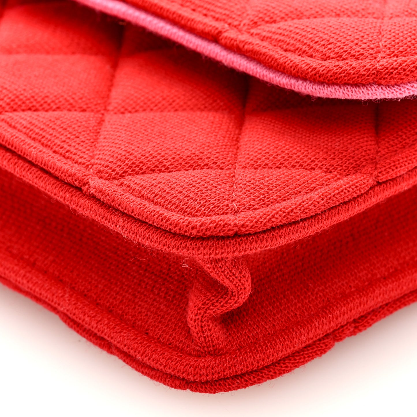 Jersey Quilted Micro Mini Flap Red