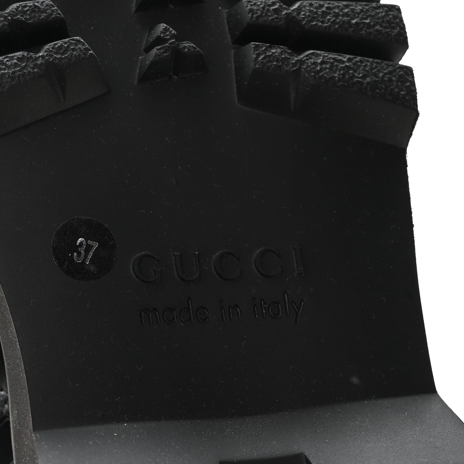 Gucci Spice Lux Nappa Web Combat Boots 37 Black 7 of 9