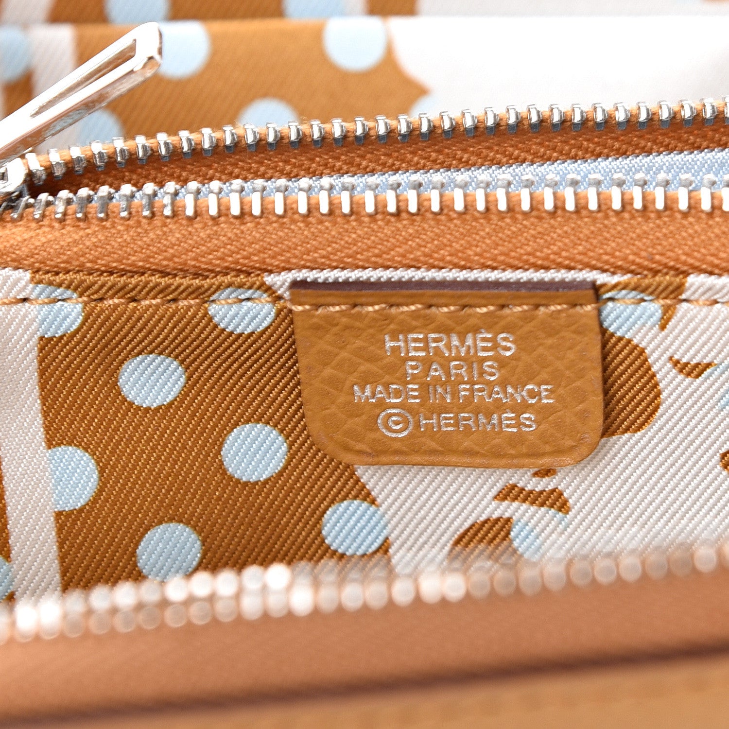 Hermes Epsom Silk'In Compact Wallet Sesame 5 of 7