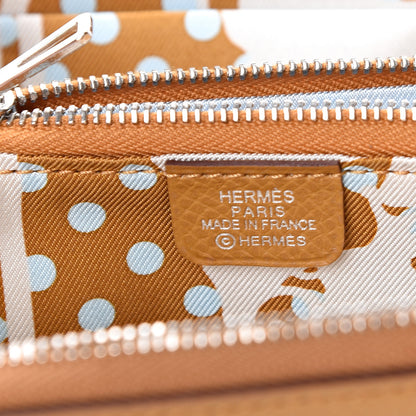Hermes Epsom Silk'In Compact Wallet Sesame 5 of 7