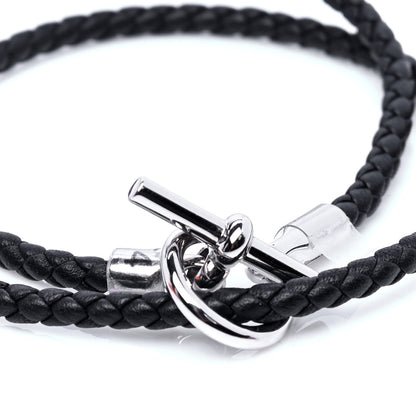 Hermes Swift Double Tour Glenan Bracelet T4 Black 4 of 5